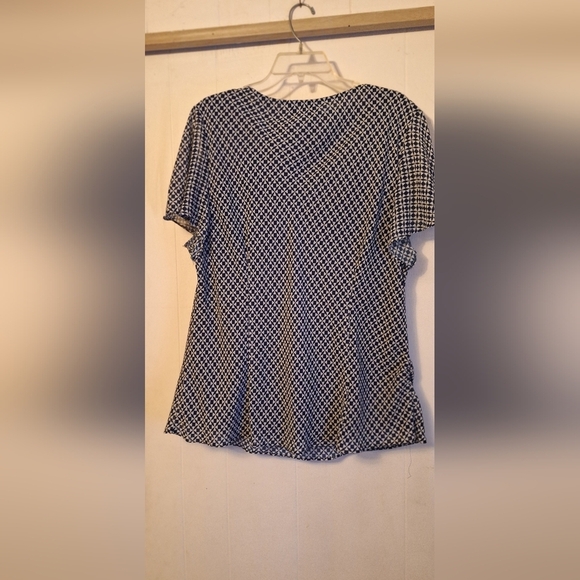 Cato Navy Blue Blouse SZ 20W Business Casual Office EUC - Picture 4 of 4